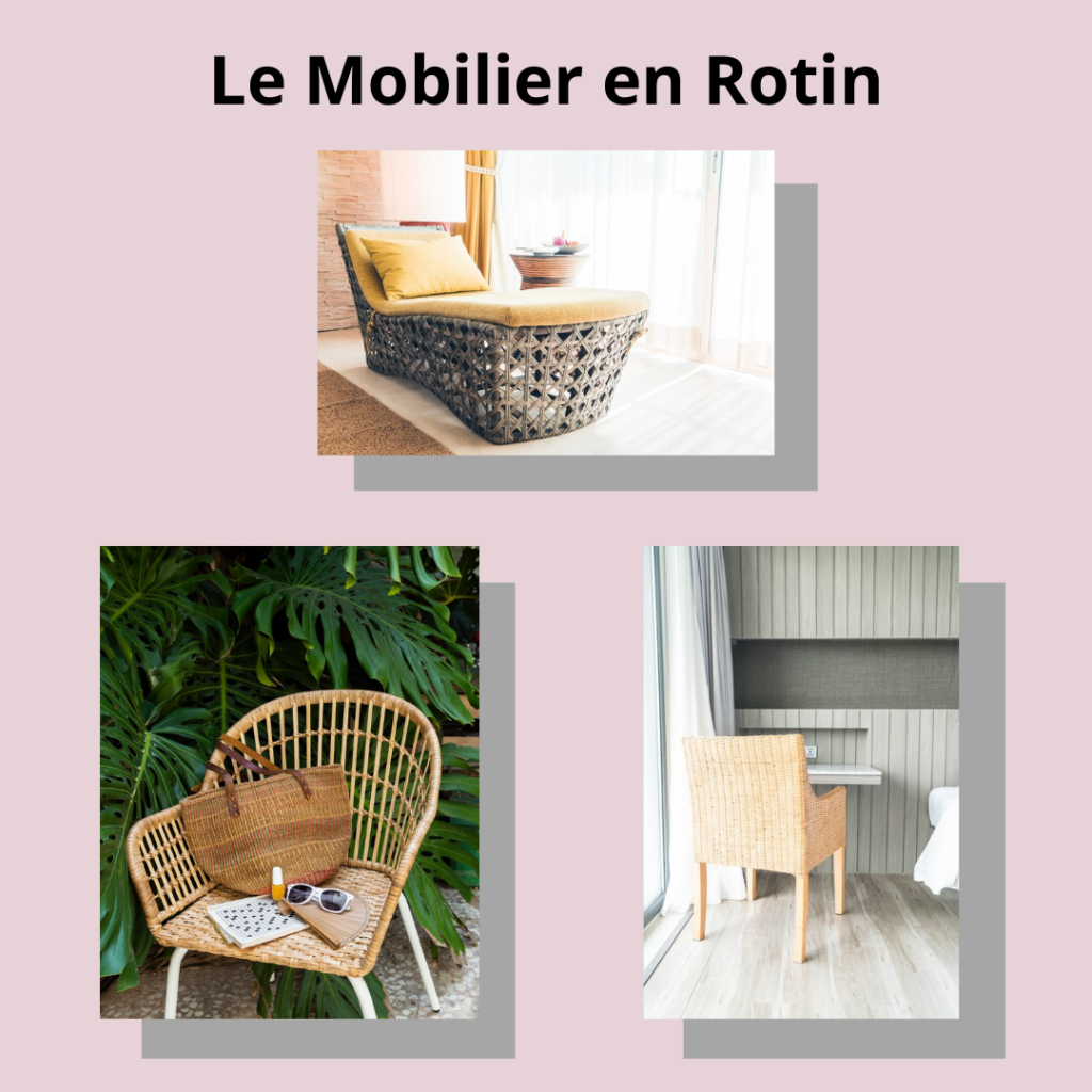 Mobilier en rotin